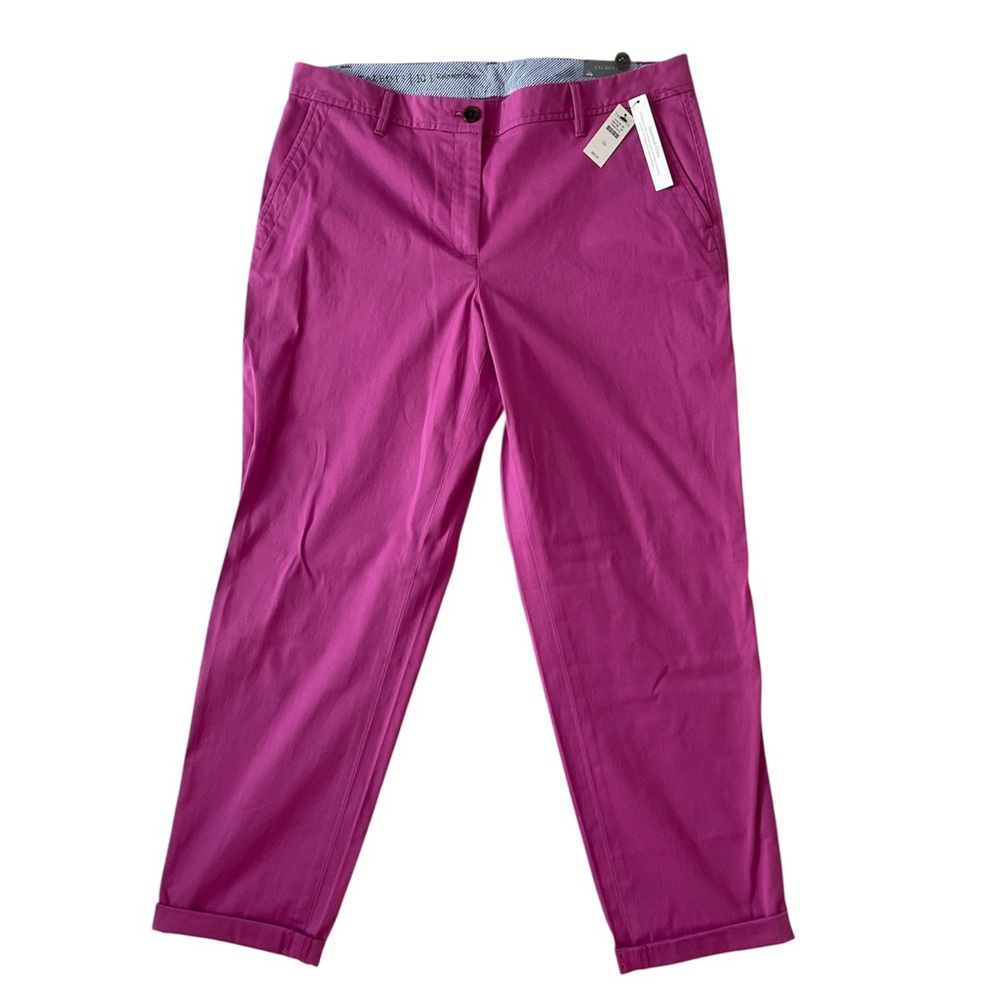 Talbots Pink Chinos Straight-Leg Ankle Length
